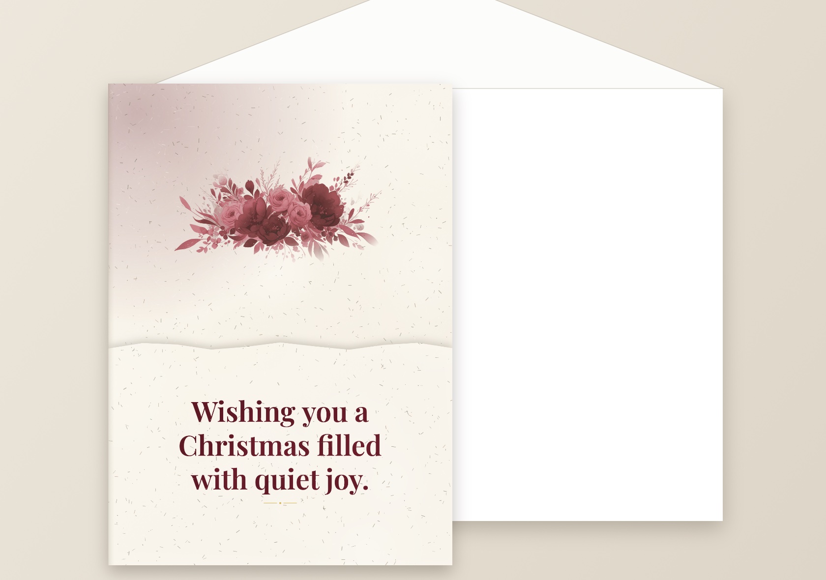 Wishing you a Christmas filled with quiet joy.